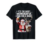 It's The Most Wonderful Time for A Beer Christmas Santa Christmas T-Shirt