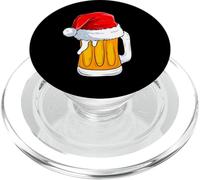 It's The Most Wonderful Time for A Beer Santa Hat Christmas PopSockets PopGrip pour MagSafe