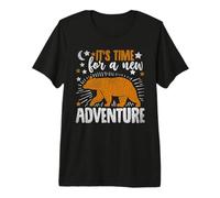 It's Time for A New Adventure Camping Hiking Camper Nature T-Shirt Haut de Gamme