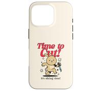 It's Time to Cut (Motif Lapin Amusant) Coque pour iPhone 16 Pro