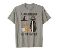 It's Time to Take Out My Fall Clothes Witch Closet Halloween T-Shirt