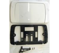 ITS TODINI - Hydrobox - Plaque Plastique de Commande WC En Abs, Bouton Unique de Débit, Pièces Détachées WC, Joint Chasse D'Eau Suspendu, Blanche