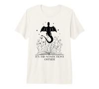 It's Too Nonfiction Outside Dragon Book Lover Books Dragons T-Shirt Haut de Gamme