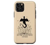 It's Too Nonfictiony Outside Book Dragon Reading Fantasy Era Coque pour iPhone 11 Pro