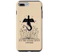 It's Too Nonfictiony Outside Book Dragon Reading Fantasy Era Coque pour iPhone 7 Plus/8 Plus