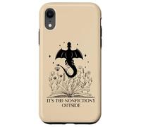 It's Too Nonfictiony Outside Book Dragon Reading Fantasy Era Coque pour iPhone XR