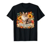 It's Weird Being The Same Age as Old People Funny Cat T-Shirt