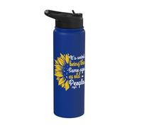 It's Weird Being The Same Age As Old People Women Funny Stainless Steel Insulated Water Bottle