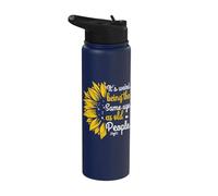 It's Weird Being The Same Age As Old People Women Funny Stainless Steel Insulated Water Bottle