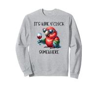 It's Wine O Clock Drinking Parrot Its 5 O'Clock Somewhere Sweatshirt