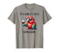 It's Wine O Clock Drinking Parrot Its 5 O'Clock Somewhere T-Shirt