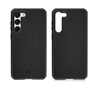 Itskins Ballistic R Coque de protection en nylon compatible avec Samsung Galaxy S23+, légère, antidérapante, résistante aux chocs, militaire, noir