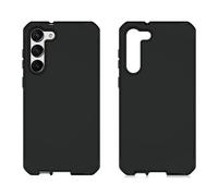 Itskins Hybrid R Silk Coque de protection pour téléphone compatible avec Samsung Galaxy S23 Ultra - Coque hybride douce, fine et résistante aux chocs - Noir