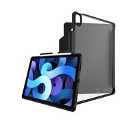 ITSKINS HYBRID // SOLID FOLIO - Étui à rabat pour tablette - synthétique - noir - pour Apple 10.9-inch iPad Air (4ème génération) Transparent G