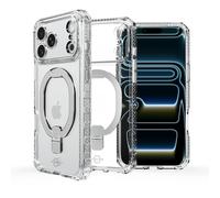 ITSKINS Hybrid // VAPOR STAND - Coque ultra hybride MagFit conçue pour iPhone 17 Pro avec anneau magnétique, compatible avec MagSafe, coque de protection militaire antichoc fine, transparente