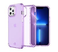 Itskins Spectrum - Coque de protection transparente compatible avec iPhone 13 Pro Max, coque hybride fine, anti-jaunissement et résistante aux chocs, coque de téléphone militaire | Violet clair