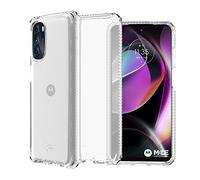 Itskins Spectrum Coque de protection transparente compatible avec Moto G 5G (2022), coque hybride fine, anti-jaunissement et résistante aux chocs, coque de téléphone militaire | Transparent