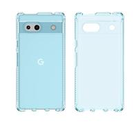 Itskins Spectrum R Coque de protection transparente compatible avec Google Pixel 7a, anti-jaunissement, résistante aux chocs et coque de téléphone de qualité militaire - Bleu clair