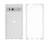 Itskins Spectrum R Coque de protection transparente compatible avec Google Pixel 7a, anti-jaunissement, résistante aux chocs et coque de téléphone de qualité militaire - Transparent