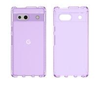 Itskins Spectrum R Coque de protection transparente compatible avec Google Pixel 7a, anti-jaunissement, résistante aux chocs et coque de téléphone de qualité militaire - Violet clair