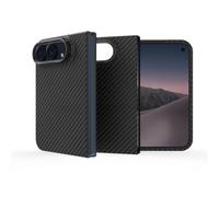 ITSKINS SUPREME // ECLIPSE Étui de protection magnétique pour iPhone Ultra, compatible avec MagSafe, housse tissée en fibre de carbone ultra fine - Noir