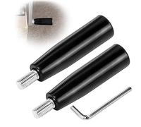 ITSOGOO 2 Pièce M8*63 mm Poignée Tournante en Bakélite Noir, Poignées Serrage de Manivelle,Machine Volant Poignee,pour Fraiseuse,Perceuse D'établi,Mécanique