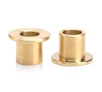 ITSOGOO 2 Pièces Bride Roulement Manchon 8x10x10 mm,Laiton Douille Auto Lubrifiant Bagues,Bride Manchon Roulement Fritté pour Industriel Équipement Machines et Outils