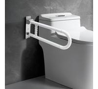 ITSOGOO Barre Dappui Wc Handicapé,60cm Antidérapante Poignée d'appui Murale de Salle de Bain Barre de Douche Poignée de Support de Sécurité pour Personnes âgées et Enceintes 250KG Blanc