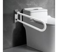 ITSOGOO Barre Dappui Wc Handicapé,70cm Antidérapante Poignée d'appui Murale de Salle de Bain Barre de Douche Poignée de Support de Sécurité pour Personnes âgées et Enceintes 250KG Blanc