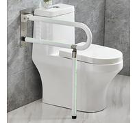 ITSOGOO Poignée d'appui murale pliable 60x70cm cm,Barre de Sécurité,Supporte Jusqu'à 300kg,Barre D'appui de Salle de Bain en Acier Inoxydable pour Handicapé,Âgé,Enceint Blanc