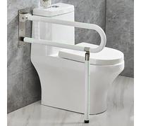 ITSOGOO Poignée d'appui murale pliable 70x70cm cm,Barre de Sécurité,Supporte Jusqu'à 300kg,Barre D'appui de Salle de Bain en Acier Inoxydable pour Handicapé,Âgé,Enceint Blanc