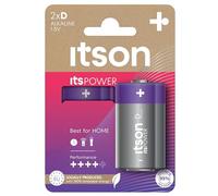 ITSON Blister de 2 Piles Alcalines LR20/D 1,5V ItsPOWER