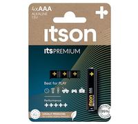 ITSON, AAA Premium Piles alcalines, paquete de 4, idéales pour Les appareils Photo, Les manettes de Jeu, LR03IPR/4CP