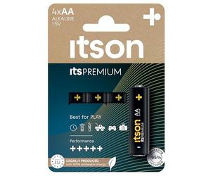 ITSON Blister de 4 Piles Alcalines LR6/AA 1,5V itsPREMIUM