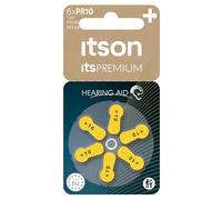ITSON, PR230 Piles Zinc-air, Paquet de 6, idéales pour Les appareils auditifs Intra-Auriculaires et Supra-Auriculaires, Emballage sans Plastique, PR230(10) IT/6RM