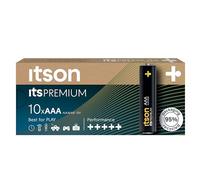 ITSON, AAA Premium Piles alcalines, paquete de 10, idéales pour Les appareils Photo, Les manettes de Jeu, LR03IPR/10CB