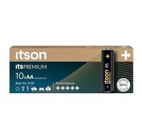 ITSON, AA Piles Premium alcalines, paquete de C, idéales pour Les appareils Photo, Les manettes de Jeu, LR6IPR/10CB
