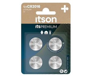 ITSON, CR2016 Battery, 3V, Coin Lithium Battery, Pack of 4