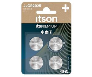 ITSON, CR2025 Battery, 3V, Coin Lithium Battery, Pack of 4