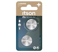 ITSON, CR2032 Piles Bouton, 3V, Lot de 2, idéales pour AirTag, Les clés de Voiture, Les Montres et Les cardiofréquencemètres