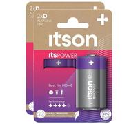 ITSON Lot de 2 x 2 Piles Alcalines LR20/D 1,5V ItsPOWER