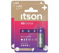 ITSON Lot de 2 x 4 Piles Alcalines LR6/AA 1,5V ItsPOWER