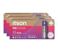 ITSON Lot de 3 x 10 Piles Alcalines LR03/AAA 1,5V ItsPOWER