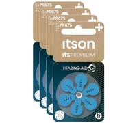 ITSON Lot de 4 x 6 Piles Auditives Zinc-Air Hearing aid PR675/PR44 ItsPREMIUM