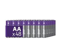 ITSON, Lot de 48 Piles AA 1,5 V alcalines pour Montres, Lampes de Poche, télécommandes, Emballage écologique 95% recyclé