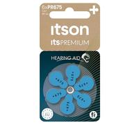 ITSON Lot de 2 x 6 Piles Auditives Zinc-Air Hearing aid PR675/PR44 ItsPREMIUM