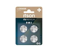 ITSON Pack 4 Piles Bouton Lithium CR2025 3V Idéale e Voiture, Montre