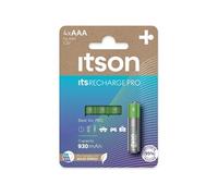 ITSON Pack 4 Piles Rechargeables PRO AAA NiMH 930 mAh Appareils photo Manettes Jouet