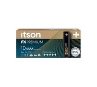 ITSON Pack de 10 Piles Alcalines LR03/AAA 1,5V itsPREMIUM