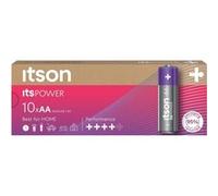 ITSON, AA Piles alcalines, Paquet de 10, pour horloges, Torches, télécommandes, LR6IPO/10CB
